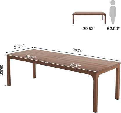Tribesigns 78.7 Inches Extra Long Computer Desk 2 Person Desk, Double Long Desk, Workstaion for Home Office