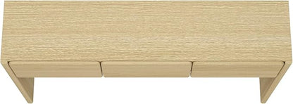 Manhattan Comfort Linda Modern Console Table with 3 Storage Drawers – 60" Narrow Entryway Stand for Living Room, Hallway, or Dining Room – Wood Grain Accent Furniture, Natural Oak