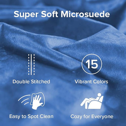 Sofa Sack Bean Bag Chair - Plush, Ultra Soft - Memory Foam Bean Bag Chair with Microsuede Cover - Stuffed Foam Filled Furniture and Accessories for Dorm Room 3 Feet - Royal Blue