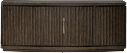 Liberty Furniture Cascade Falls 82 Inch TV Console for Living Room Media Storage - Satin Espresso Oak