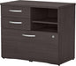 Bush Business Furniture Studio C Office Storage Cabinet with Drawers and Shelves in Storm Gray, Organization for Home or Professional Workspace