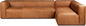 POLY & BARK Piazza Reversible Corner Sectional 125" Sofa in Bourbon Tan