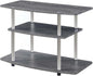 Convenience Concepts Designs2Go 3-Tier TV Stand, 31.5", Weathered Gray