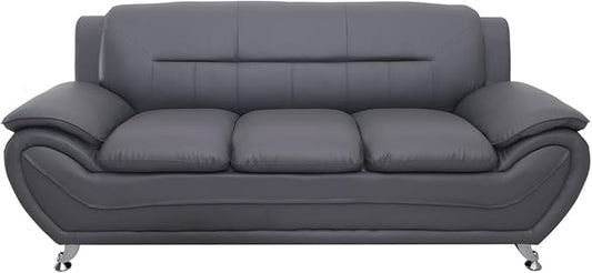 Container Furniture Direct Michael Sofa and Chair Set, Gray