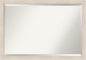 Amanti Art White Bathroom Mirror for Over Sink, 27x39 Hardwood White Wash Narrow Rectangle Vanity Mirror, Large Rustic Farmhouse Wood Frame, Hangs Horizonally and Vertically, Bathroom Wall Decor