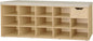 DINZI LVJ Shoe Bench, Entryway Storage Bench with Drawer and 14 Cubbies, Long Cubby Shoe Rack with Adjustable Shelves, Shoe Organizer for Living Room, Bedroom, Mudroom, Garage,Natural