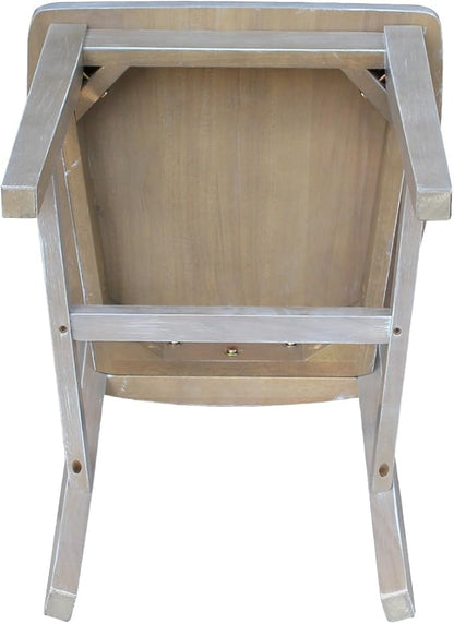 International Concepts San Remo Chair Washed Gray Taupe
