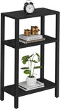 TUTOTAK Small Side Table, Narrow End Table, Skinny Sofa Table, Slim Nightstand, Couch Table, Living Room, Bed Room, Black TB01BK077
