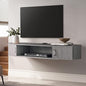 FITUEYES Floating TV Stand Wall Mounted Entertainment Center Media Console Storage Cabinet Under TV Stone Gray 43.3in
