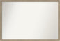 Amanti Art Grey Bathroom Mirror for Over Sink, 26x38 Florence Grey Rectangle Vanity Mirror, Large Casual Frame, Hangs Horizonally and Vertically, Bathroom Wall Decor, Non-Beveled Edge from WI, USA