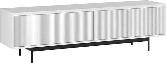 Henn&Hart Whitman, 70'' Rectangular TV Stand, White