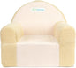 Toddler Chair, Comfy Foam Kids Couch with Soft Velvet Cover, Toddler Couch for Gaming and Studying, Kids Sofa That Fits Nicely with Any Modern Decor, Beige