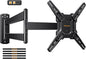 Perlegear Long Arm TV Wall Mount for 26-65 inch TVs up to 100 lbs, Corner TV Mount Bracket with 31.65” Extension, Swivel, Tilt Articulating Arms, Full Motion Wall Mount, Max VESA 400x400mm PGMF25B