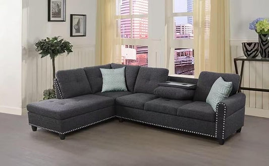 Evan Sectional Sofa for Living Room, Apartment, Bedroom, Office