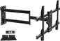 Pre-Assembled Corner TV Wall Mount for 32-80" TVs, Full Motion with Smooth Gliding Extension, 30" Long Arm, Single Stud Installation Holds 100lbs, Max VESA 600x400mm