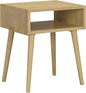 NTC Zoe Solid Wood Nightstand, Mid Century Modern Side Table Bedroom, Bedside Furniture, Night Stand, End Table, Easy Assembly - Sand