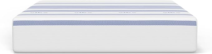 Vibe Gel Memory Foam Mattress, 12-Inch CertiPUR-US Certified Bed-in-a-Box, King, White