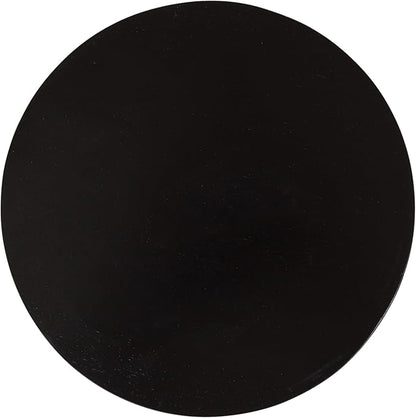 Kate and Laurel Wegner Traditional Wooden Round Drink Table, 8 x 23, Black, Elegant and Durable Pedestal Table for Use as Small Drink Table, Plant Stand, or Decorative Item Display