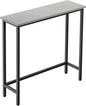 HollyHOME Narrow Hallway Table, 29.5" Small Console Table, Slim Entryway Table, Sofa Table, for Hallway, Bedroom, Living Room, Foyer, Dark Grey Visit The Store