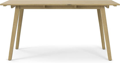 SIMPLIHOME Kona SOLID ACACIA WOOD 65 inch Wide Rectangle Contemporary Outdoor Dining Table in Light Teak for the Dining Room