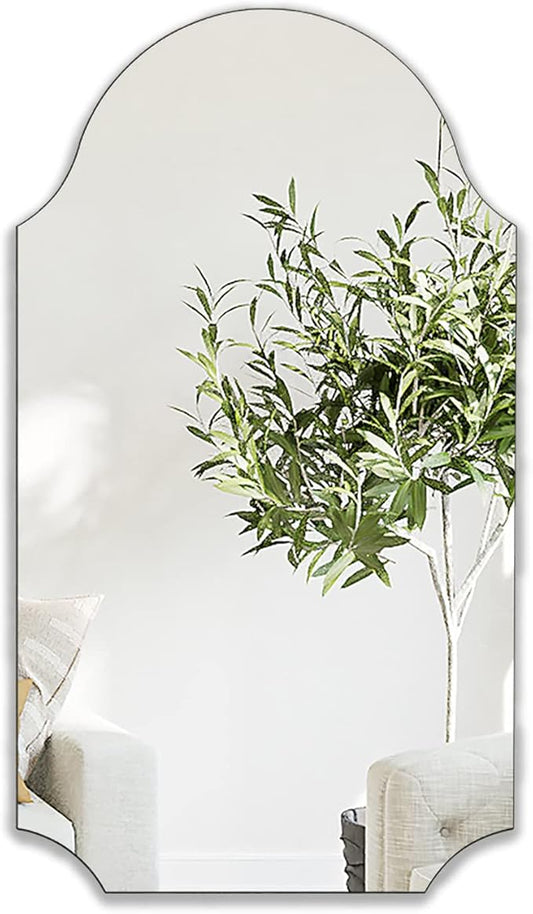 Wall Mounted Mirror for Bathroom Mirror 20 x 36 '' Vanity Frameless Mirror Makeup Mirror for Living Room Bedroom