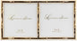 Lawrence Frames 4x4 Double Gold Metal Picture Frame with Bamboo Design