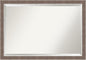 Amanti Art Brown Wall Mirror 28x40 Noble Mocha Rectangle Bathroom Mirror for Wall Decor Living Room, Large Casual Frame, Hangs Horizonally and Vertically, Bathroom Decor, Beveled Edge from WI, USA