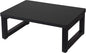 Snughome Wooden Step Stools for Adults Kids, Solid Portable Wooden Bedside Step Stool Adults Hold Up to 350 lb, One Step Foot Stool for Kitchen, Bedroom, Living Room, Bathroom - Self-Assembly(Black)