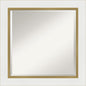 Amanti Art White Bathroom Mirror for Over Sink, 25x25 Eva White Gold Square Vanity Mirror, Medium Modern Frame, Hangs Horizonally and Vertically, Bathroom Wall Decor, Beveled Edge from WI, USA