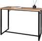 AC Pacific Bali Coastal Modern Narrow Console Table for Entryway, Hallway Decor, and Small Spaces, Compact Living Room Furniture with Natural Wood Top and Black Metal Legs, 39" Long