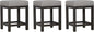 Liberty Furniture Industries Tanners Creek Uph Console Stool (3 Piece Set), W19 x D16 x H25, Medium Gray