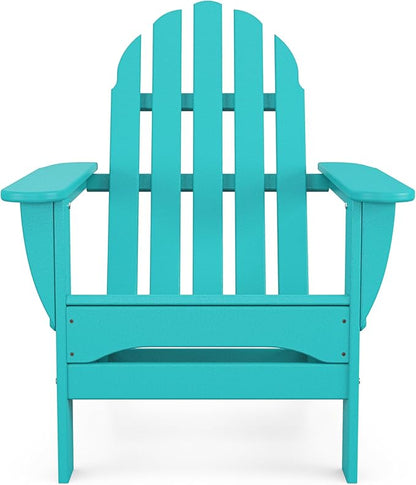 POLYWOOD AD5030AR Classic Folding Adirondack Chair, Height: 35.00" - Width: 29" - Depth: 35.00", Aruba