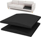 Couch Cushion Support for Sagging Seat, High-Density Curved Foam Sofa Furniture seat Couch Cushions Support Repair, 20"x20" Black Set of 2