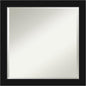 Amanti Art Black Bathroom Mirror for Over Sink, 23x23 Avon Black Square Vanity Mirror, Medium Casual Frame, Hangs Horizonally and Vertically, Bathroom Wall Decor, Beveled Edge