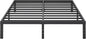 10 Inch King Size Bed Frame, Platform Metal Bed Frame King Heavy Duty Steel Slat Mattress Foundation, No Box Spring Needed, Easy Assembly, Noise-Free, Black