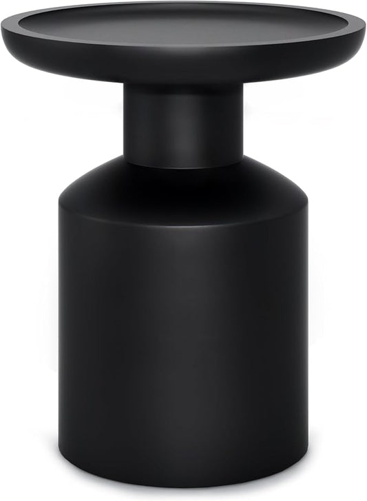 SIMPLIHOME Haynes 16-inch Wide Solid Mango End Table in Black, Handcrafted Boho-Style Accent Table for Living, Bedroom, or Home Office, Assembled
