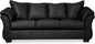 Signature Design by Ashley Darcy Classic Contemporary Sofa, Black