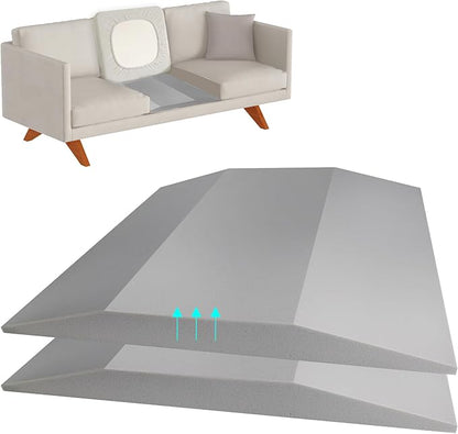 2 Pcs Couch Cushion Support for Sagging Seat High Density Trapezoidal Couch Supports for Sagging Cushions Grey Sofa Cushion Support Under Couch Cushion Support Fixes The Sag Problem