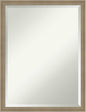 Amanti Art Brown Bathroom Mirror for Over Sink, 26x20 Florence Light Brown Rectangle Vanity Mirror, Medium Casual Frame, Hangs Horizonally and Vertically, Bathroom Wall Decor, Beveled Edge