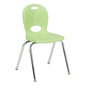 Learniture LNT-116-CSW-GA Learniture Structure Series School Chairs for Classroom, 16" Seat Height, Green Apple, Pack of 4