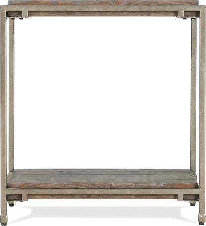 Roundhill Furniture Corbeta Living Room, Side Tables, Aged Graphite