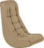 FDP Tufted Floor Rocker for Kids, Teens and Adults; Comfortable, Ergonomic Chair for Reading, Playing Video Games, or Watching TV - Sand, 10488-SD