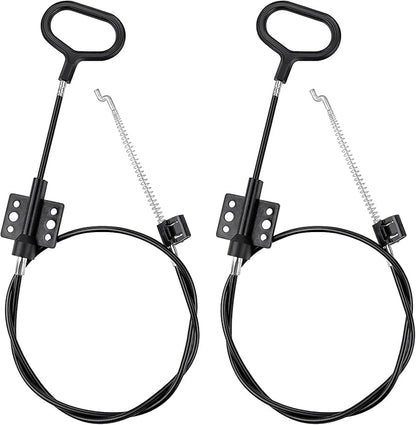 yuntop Sofa Recliner Cables Sofa and Reclined Chair Replacement Part D Ring Couch Recliner Pull Handle with S Tip for Cable Total Length 36.5 Inch Exposed Length 5Inch (2 Pack Black)
