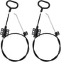 yuntop Sofa Recliner Cables Sofa and Reclined Chair Replacement Part D Ring Couch Recliner Pull Handle with S Tip for Cable Total Length 36.5 Inch Exposed Length 5Inch (2 Pack Black)