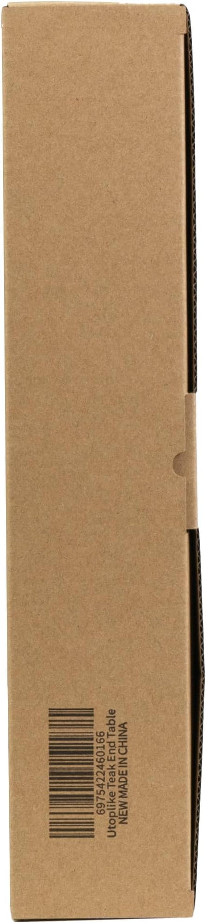 Utoplike Teak Outdoor Side Table for Patio, Pool Coffee Accent Table, Wood End Tables for Garden, Backyard, Bed, Living Room, Couch