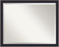 Amanti Art Black Bathroom Mirror for Over Sink, 25x31 Havana Black Bronze Rectangle Vanity Mirror, Large Casual Frame, Hangs Horizonally and Vertically, Bathroom Wall Decor, Beveled Edge