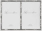 Lawrence Frames 4x6 Double Silver Metal Picture Frame with Bamboo Design