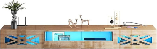 Floating TV Stand, 71" Floating Entertainment Center Wall Mounted,Floating Wall Mounted TV Shelf Modern High Gloss tv Cabinet Media Console with Storage