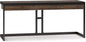 SIMPLIHOME Erina Large Desk - 72-Inch Wide Solid Acacia Wood and Metal Writing Desk in Rustic Natural Aged Brown, Modern Industrial Home Office Computer Table with Drawers and Flip-Down Keyboard Tray