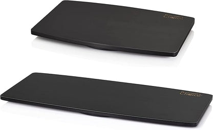 Prosumer's Choice Natural Bamboo TV Swivel Stand for LED/LCD TV, 31 & 21 inch Base Surface Black